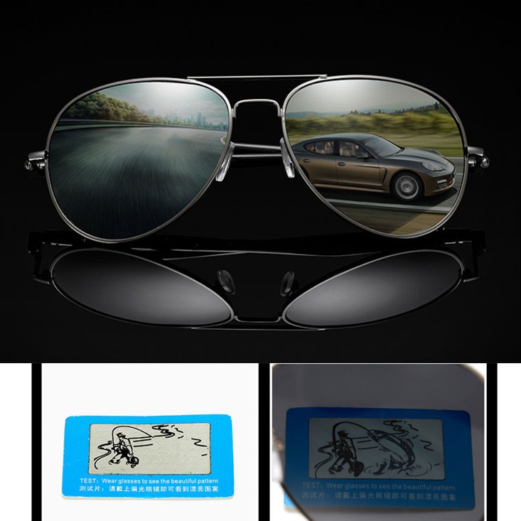 Kính mát phân cực kiểu dáng cổ điển thời trang nam