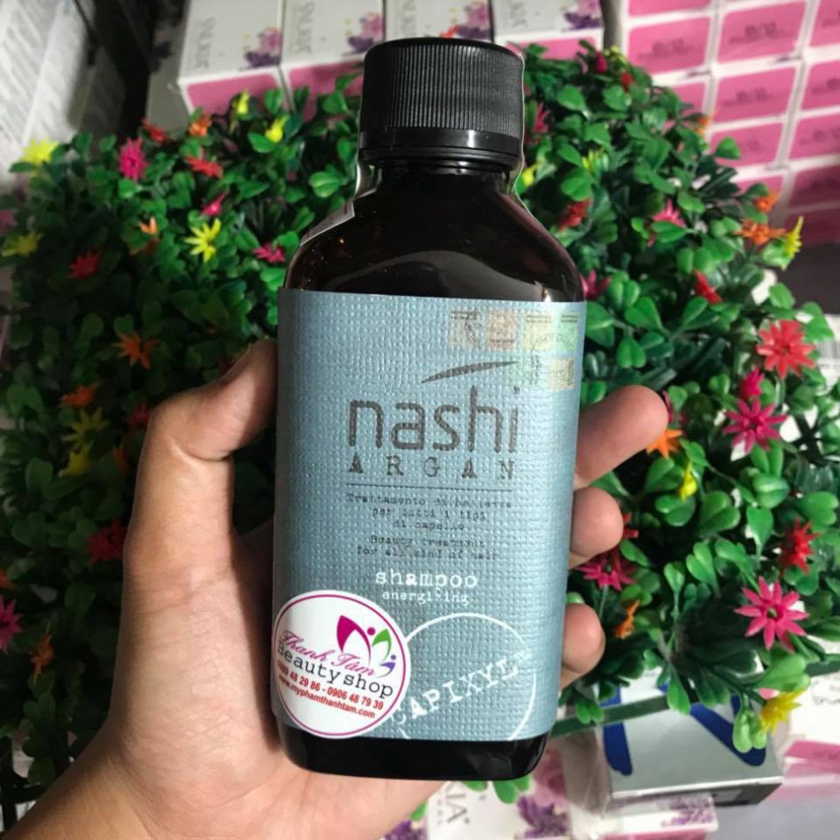 [G03] 🇮🇹Nashi-Italia🇮🇹 Dầu gội chống rụng tóc Nashi Argan Hairloss Energizing Shampoo 200ml S001