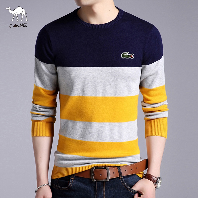 Áo len dài tay phong cách cổ điển cho nam