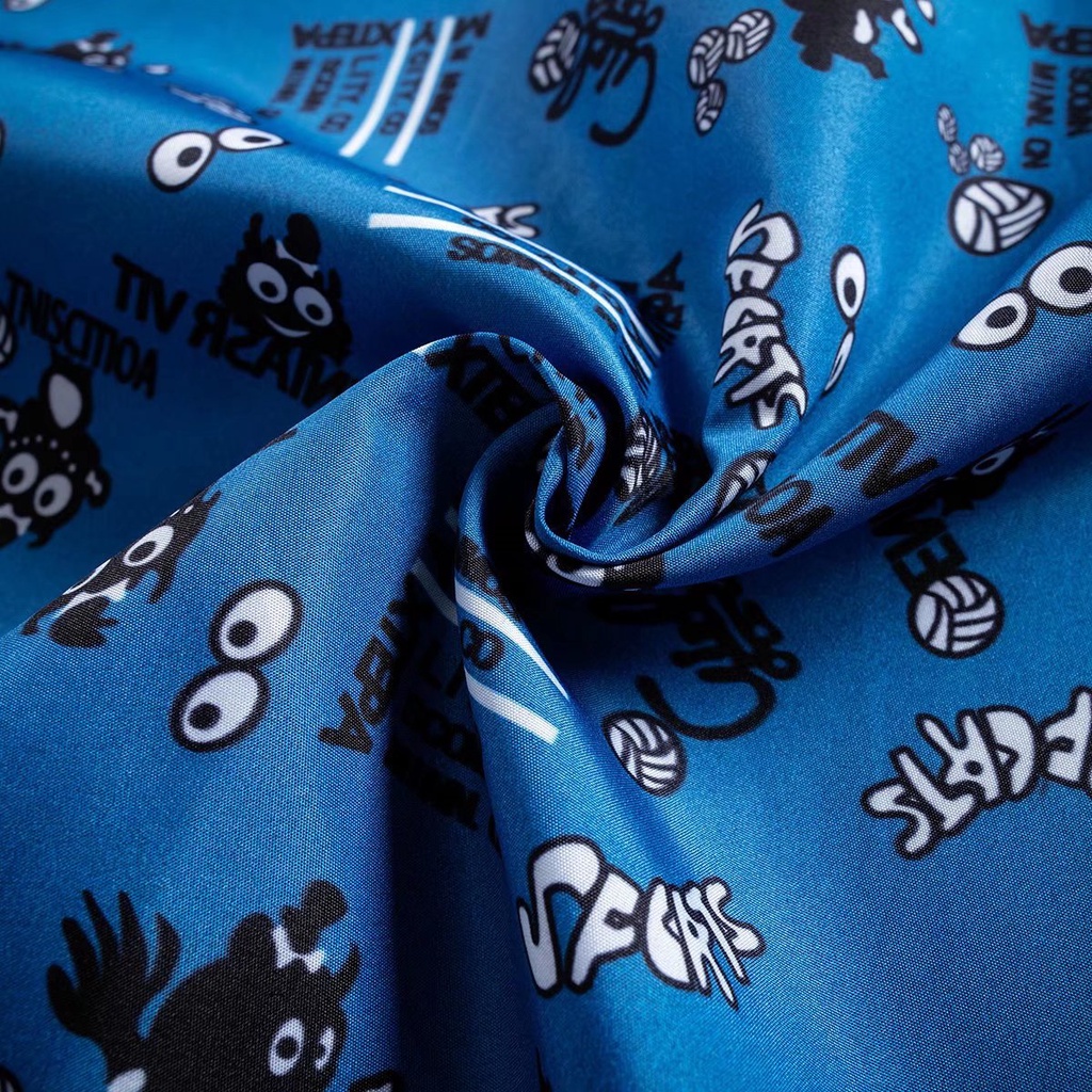 Áo Sơ Mi Tay Ngắn Dáng Rộng Thoáng Khí In Họa Tiết Hoạt Hình Vui Nhộn Thời Trang Mùa Hè Hàn Quốc Cho Nam 2022