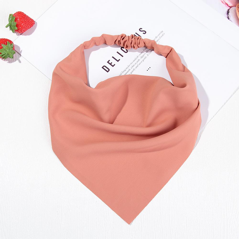 Băng Đô Cài Tóc Hình Tam Giác Màu Trơn Thời Trang