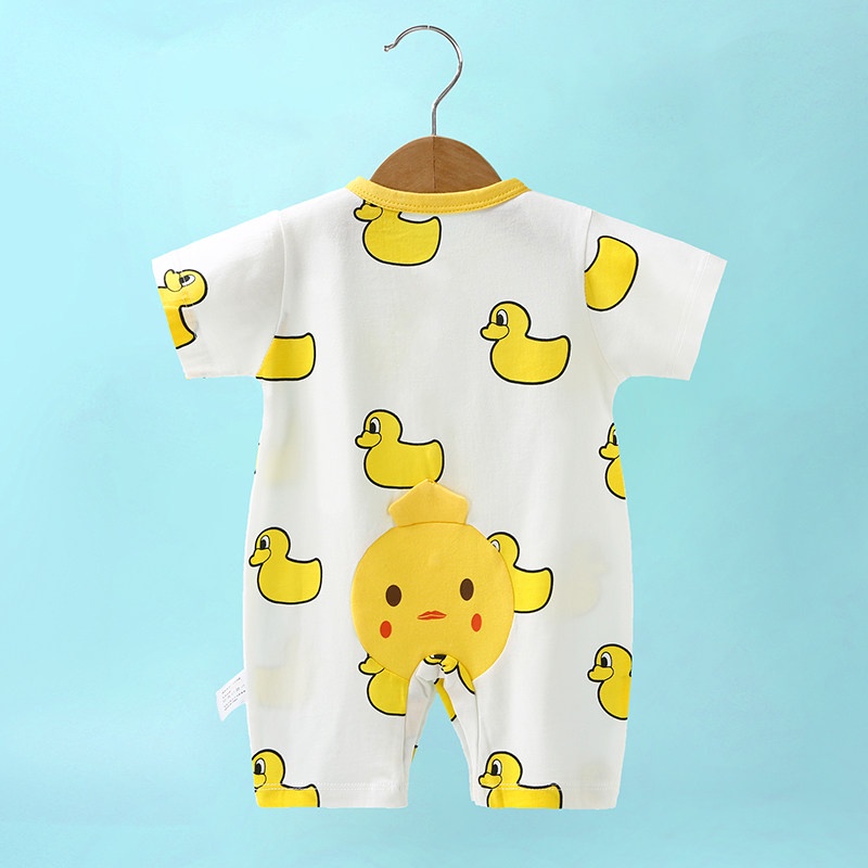 Bộ bodysuit cho bé cộc tay chất Thun lạnh siêu mát, body đùi bé trai bé gái quần áo sơ sinh cho bé 0-12 tháng
