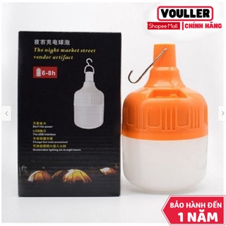 Bóng Đèn Led Vouller Sạc Tích Điện, Công Suất Lớn, Đèn Có Móc Treo Không Cần Dây Điện