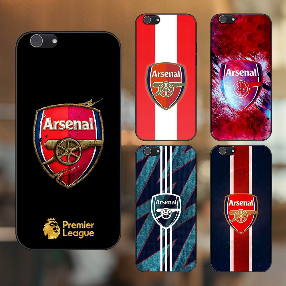 Ốp lưng Vivo Y53, Y69, Y71, Y81, Y83 viền đen in hình Arsenal FC