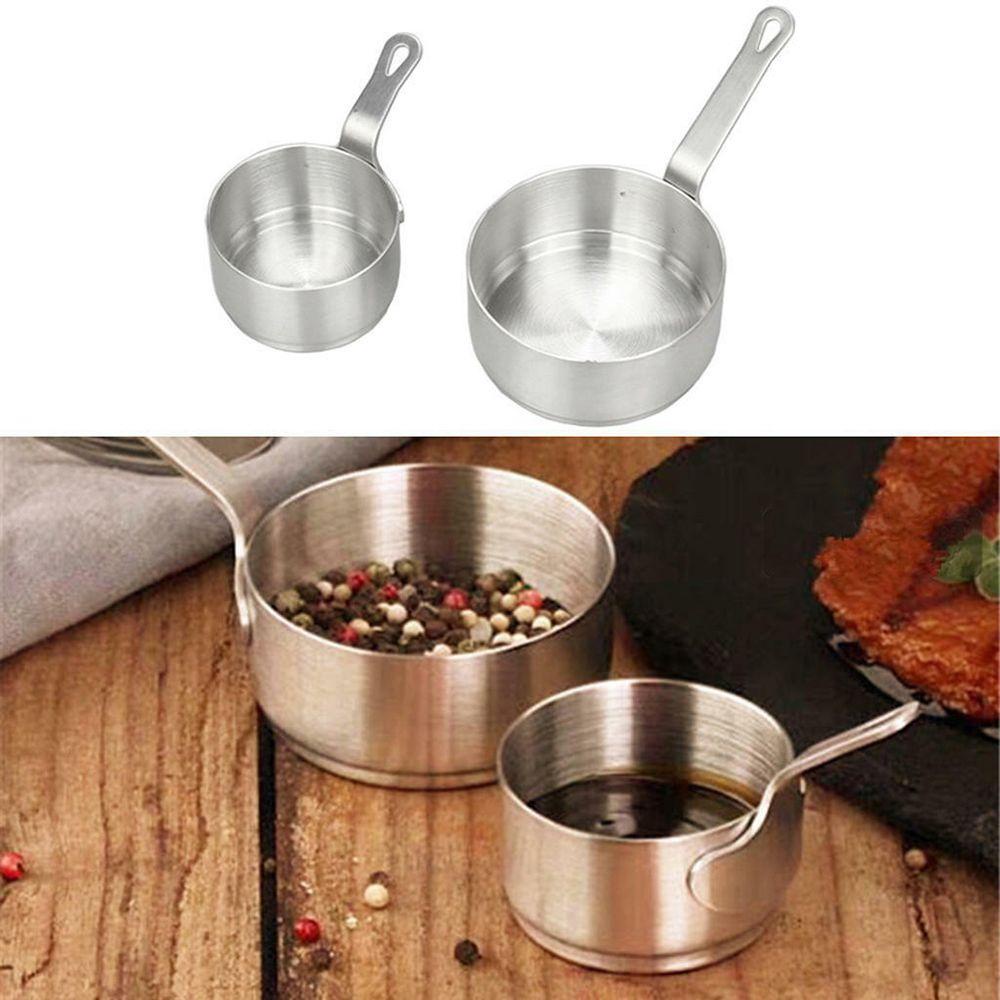 ☆Yola☆ Nồi Nấu Cà Phê/Sữa Bằng Thép Không Gỉ Chống Dính Nhỏ 50/100ml Tiện Dụng
