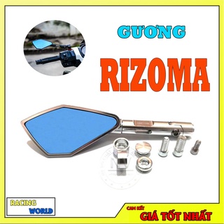 Kính chiếu hậu xe máy Rizoma 5 cạnh loại 1 kiểu cao cấp cho Wave, Air Blade, SH, SH Mode, Exciter, Winner,. gương xe máy