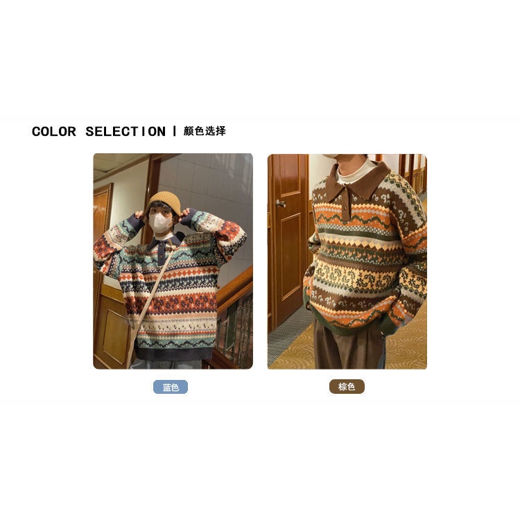 【Sweater】 Áo len cổ lọ phong cách cổ điển hợp xu hướng cho nam và nữ