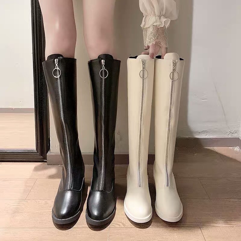BOOTS DA KHOÁ TRÒN TRƯỚC