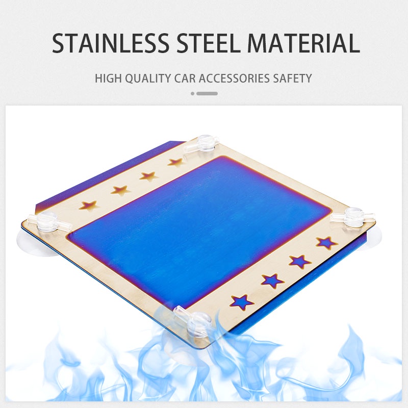 Thép không gỉ Người giữ Roadtax Xe hơi Nhãn dán Kính chắn gió Tự động Đa năng Dán đường Thuế Trang trí Phụ kiện Thay thế Ô tô