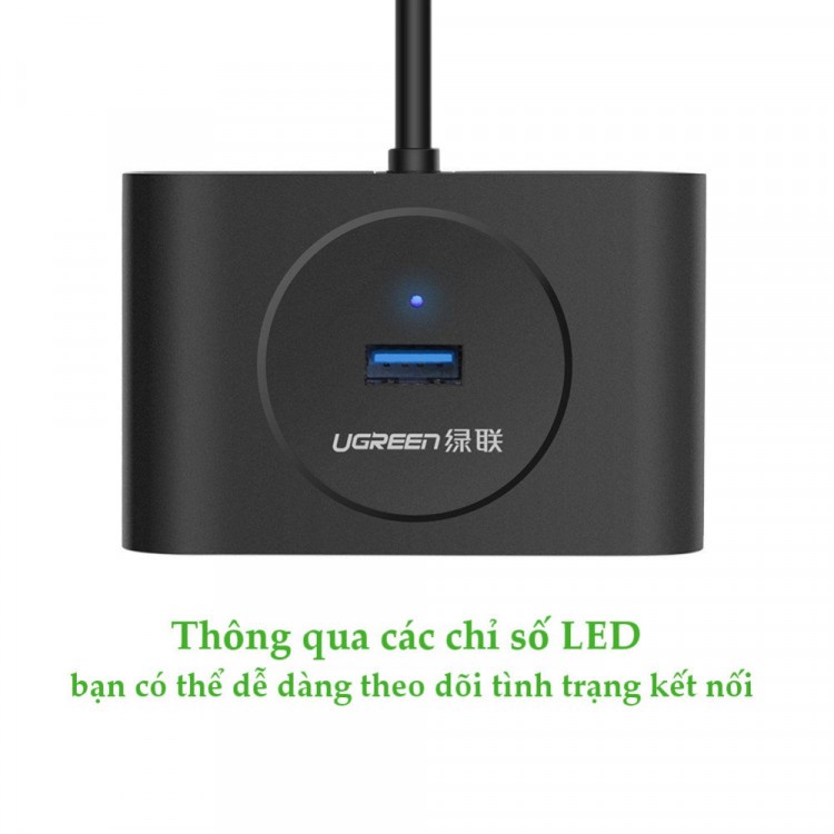 Bộ Chia USB 3.0 1 ra 4 cổng Chính Hãng Ugreen UG 20291  Cao cấp