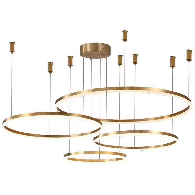 ĐÈN ỐP-ĐÈN THẢ TREO TRẦN 4 VÒNG HIỆN ĐẠI Có Bảo Hành