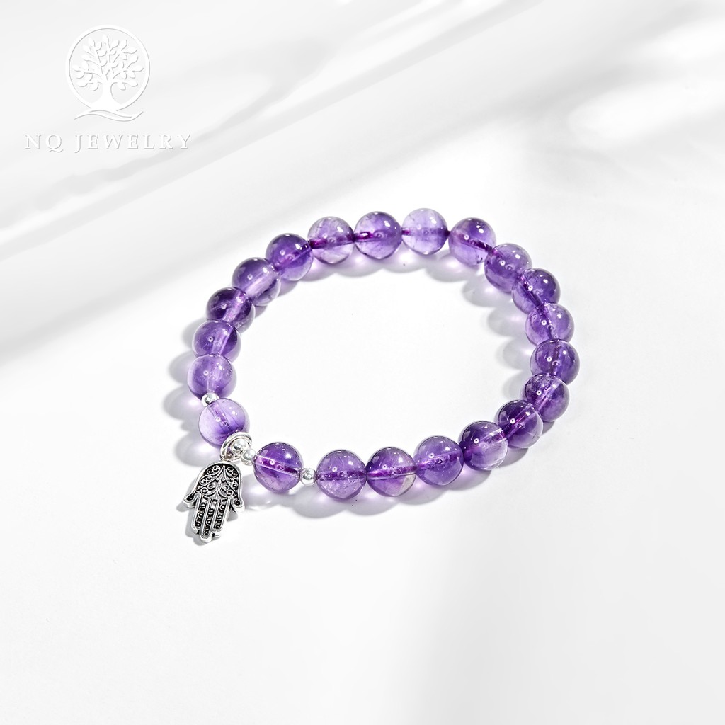 Vòng tay phối charm bàn tay hamsa - NQ Jewelry