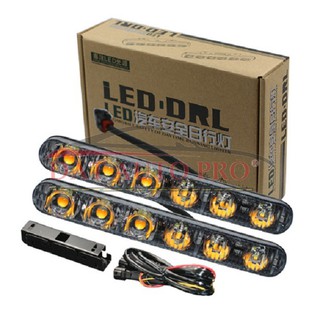 Bộ 2 Led daylight 6 LED(mẫu 2018) sport có xinhan chạy đuổi nhau dùng cho oto.