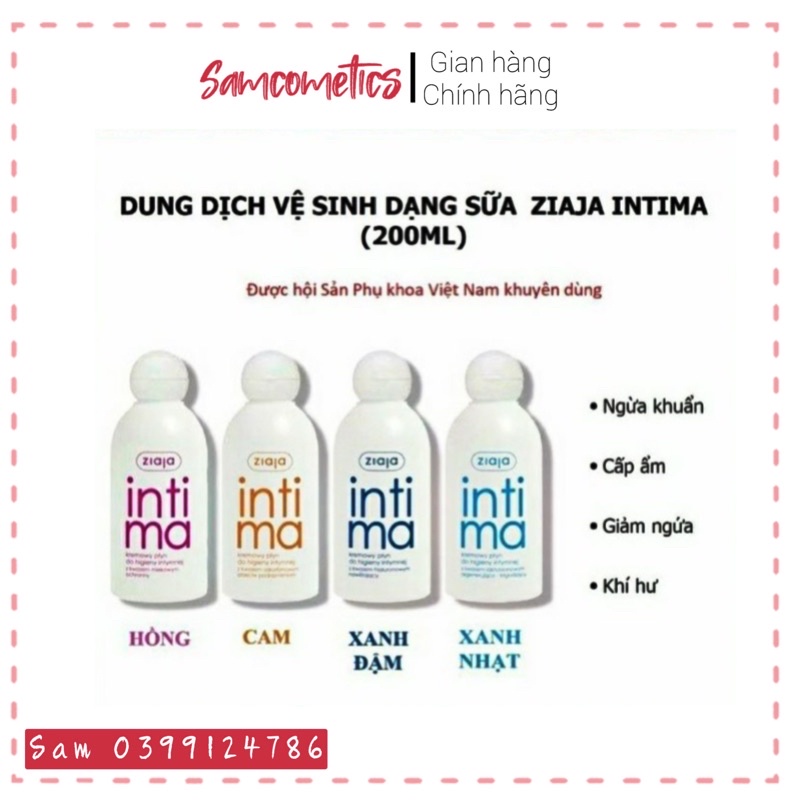 Dung dịch vệ sinh Intima Ziaja 200ml