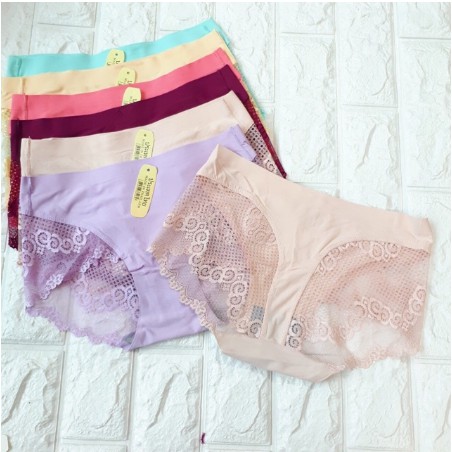 Quần lót nữ phối ren lưới độc đáo cực đẹp, quần lót su ren tàng hình