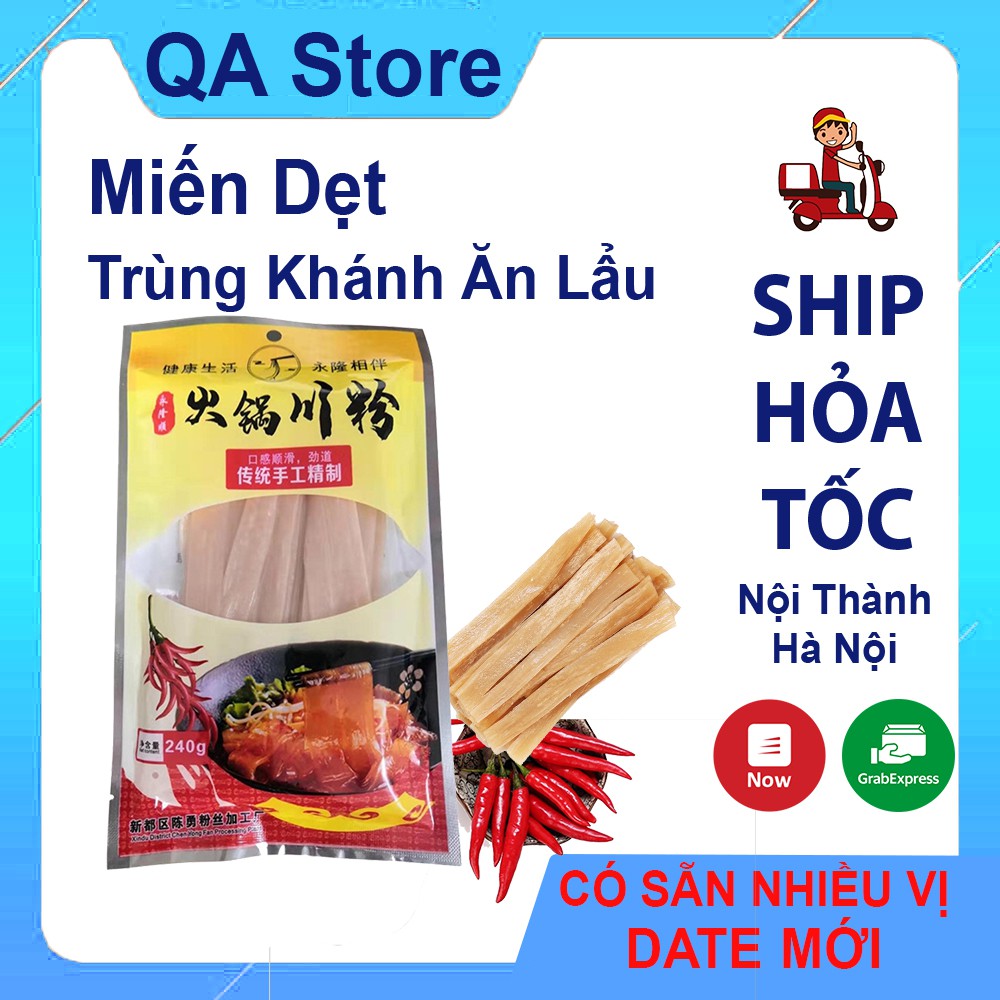 Miến dẹt trùng khánh nhúng lẩu chuẩn vị lẩu haidilao date mới giao ngay trong 2h