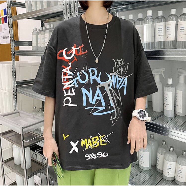 [Mã SKAMA06 giảm 8% tối đa 50K đơn 250K] Áo thun tay lỡ unisex form rộng MABE nam nữ phong cách ulzzang wind | BigBuy360 - bigbuy360.vn