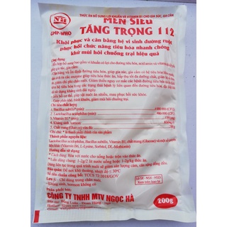 1 gói 200g Men Siêu Tăng Trọng Khôi phục, cân bằng hệ vi sinh đường ruột, khử mùi chuồng nuôi dùng cho gia súc, gia cầm