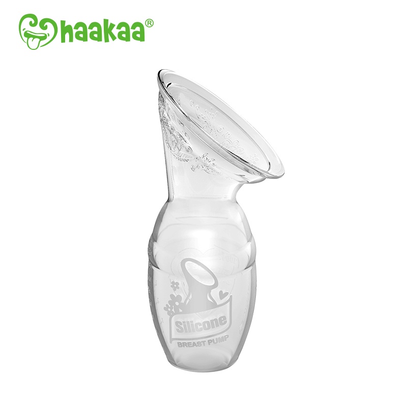 Cốc hứng sữa Gen.1 100ml và Nắp đậy Haakaa | Máy hút sữa silicone rảnh tay