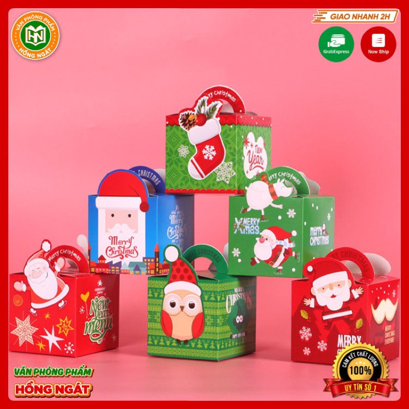 Hộp Đựng Quà Noel⭐ dùng để gói quà tặng học sinh trong dịp giáng sinh cho các bé