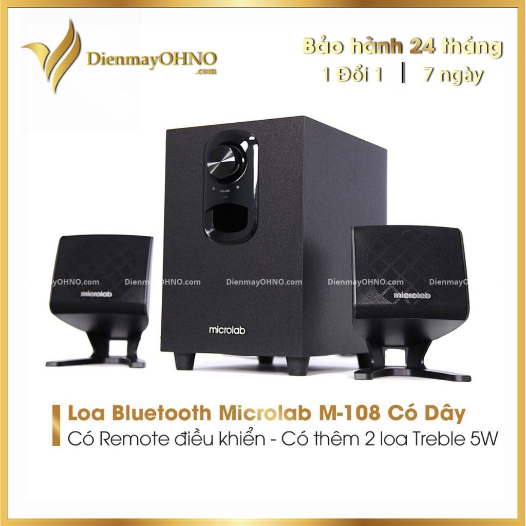 Loa Máy Vi Tính Microlab M-108 Loa Laptop Bluetooth Nghe Nhạc Để Bàn Mini Có Dây – OHNO Việt Nam