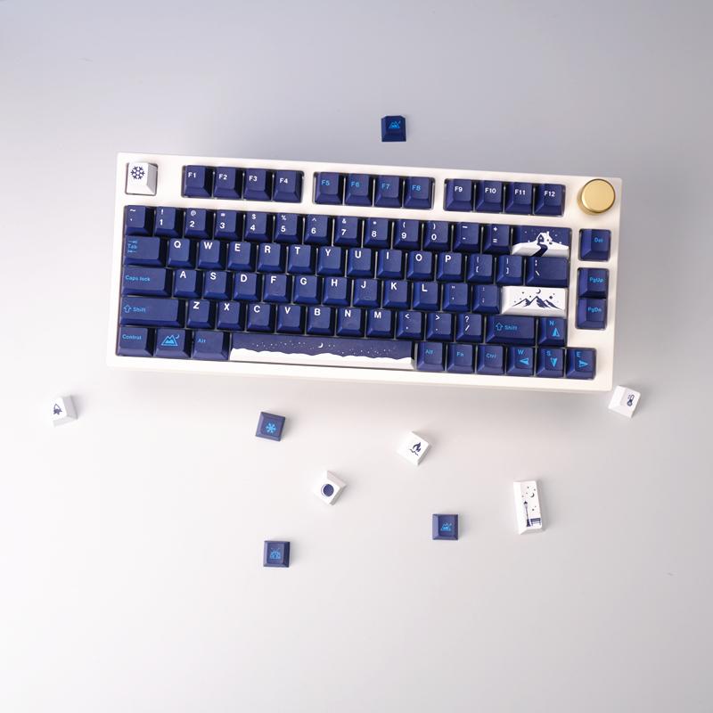 Bộ Keycap Snowy Night / 129 phím / Nút bàn phím cơ - Kicap