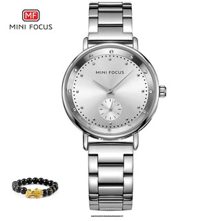 [tặng vòng tay]Đồng hồ nữ Mini Focus chính hãng MF0037L.02 thép không gỉ