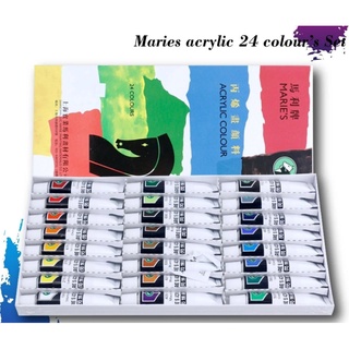 Bộ màu Acrylic Marie's 24 màu x 12ml/tuýp