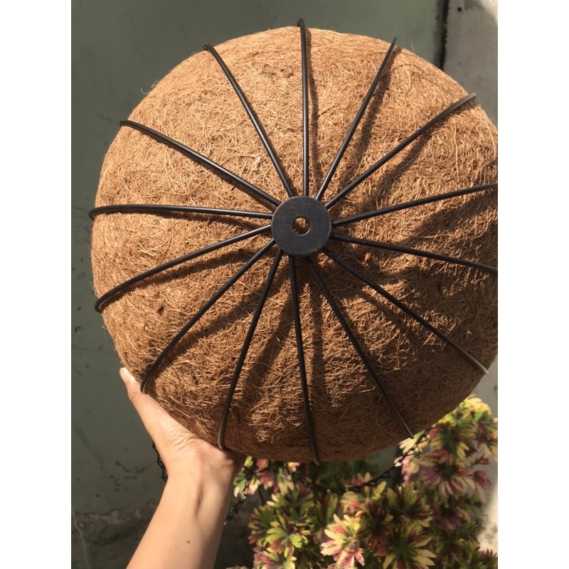 Chậu treo xơ dừa-chậu treo ban công nghệ thuật-đường kính 35cm