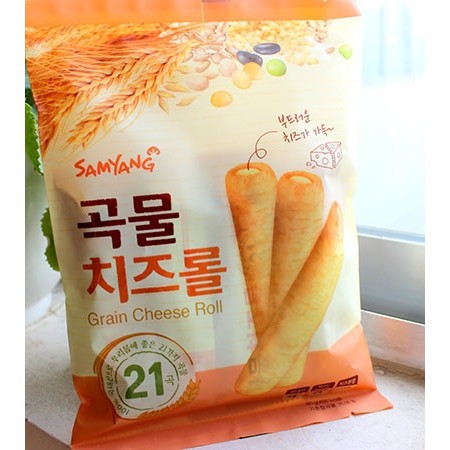 Bánh ngũ cốc cuộn phô mai Samyang gói 80g xuất xứ: Hàn Quốc 🇰🇷.