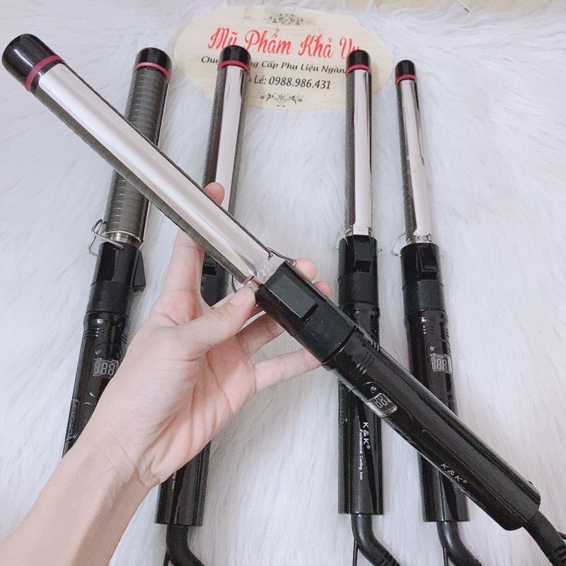Máy uốn tóc K&K cao cấp,máy uốn tóc Xoay 360 chuyên nhiệp