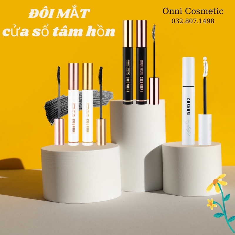 Mascara Chuốt mi Chống nước làm dày, dài và cong mi Cosnori Perfect Setting Mascara Waterproof 7ml | BigBuy360 - bigbuy360.vn