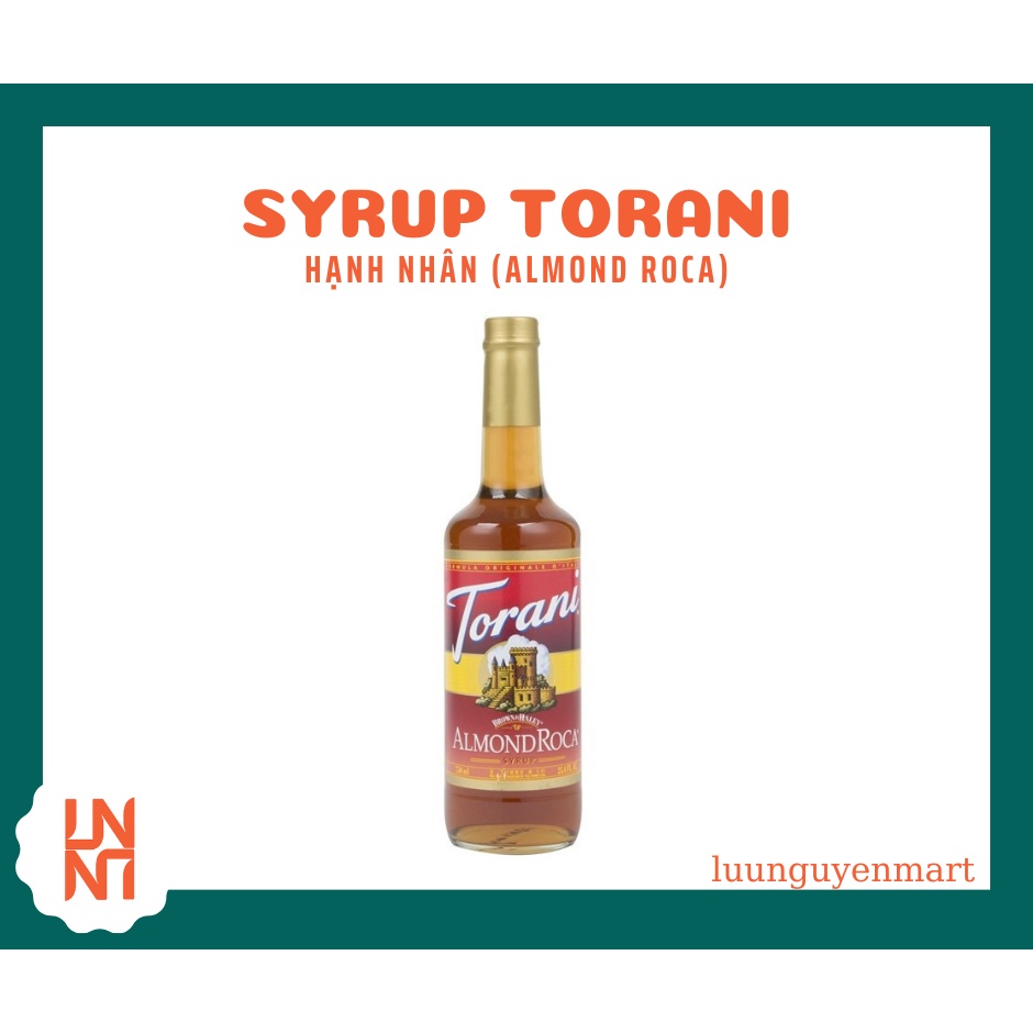 Siro/ Syrup Torani Hạnh Nhân (Almond Roca) 750ml