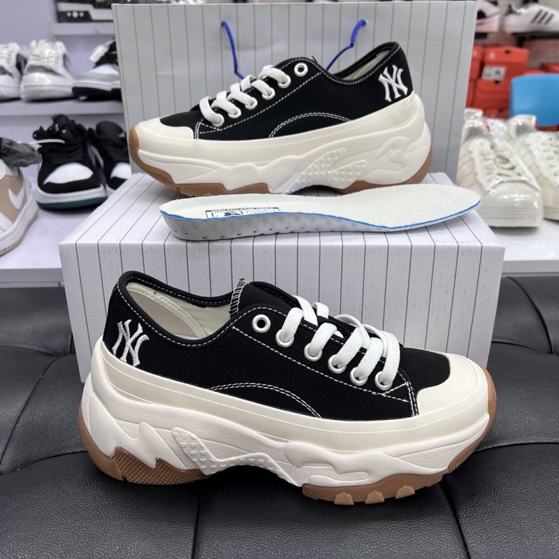 Giày Sneaker MLB Chunky High Low Cổ Thấp Đế Cao-Sneaker Hot Nhất 2021