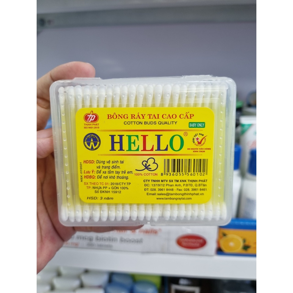 Tăm bông cho bé Baby HELLO Cotton Buds Quality