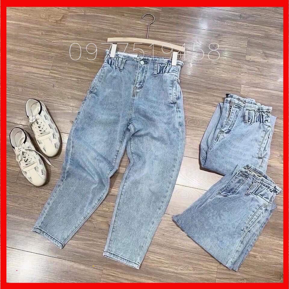 ⚡️SIÊU HOT⚡️QUẦN JEAN BAGGY CẠP CHUN TÔN VÒNG 3 - Hàng Bán Shop [Chuẩn Hàng Loại 1 Co Giãn Tốt)