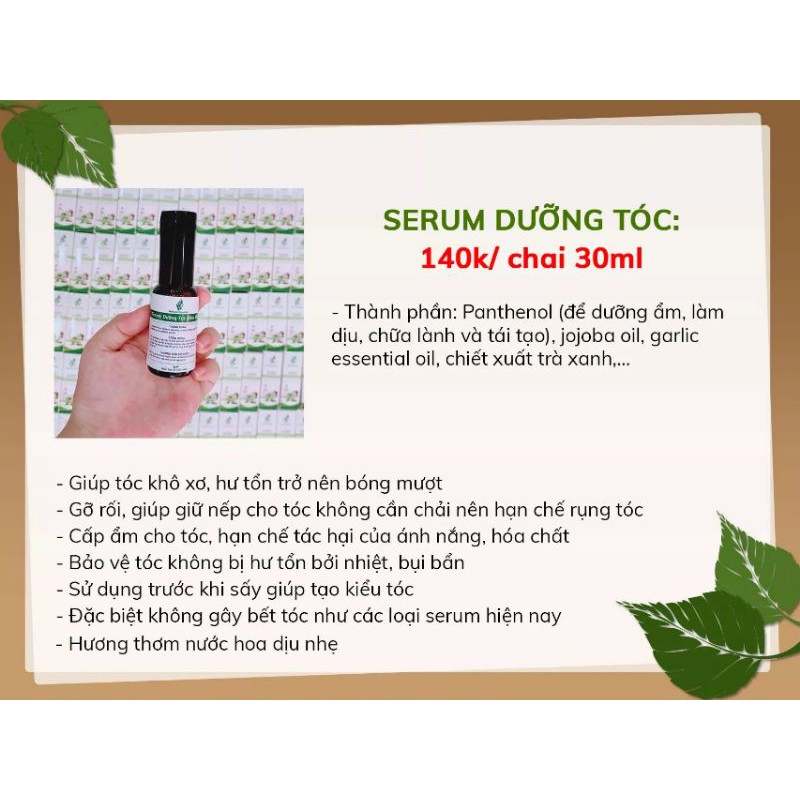 SERUM_dưỡng tóc vào nếp, óng mượt