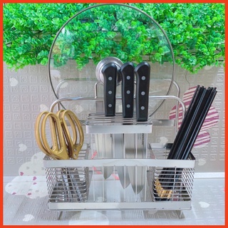 🔰 Kệ cài dao cài thớt 🔰 cắm đũa đôi inox siêu bền