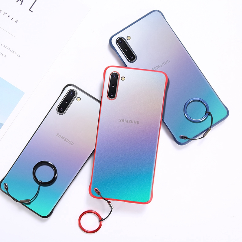 Ốp điện thoại trong suốt không viền cho Samsung A90 5G Note 10 Pro S10e A80 A60 S7 S6 Edge A10 M10 M30s