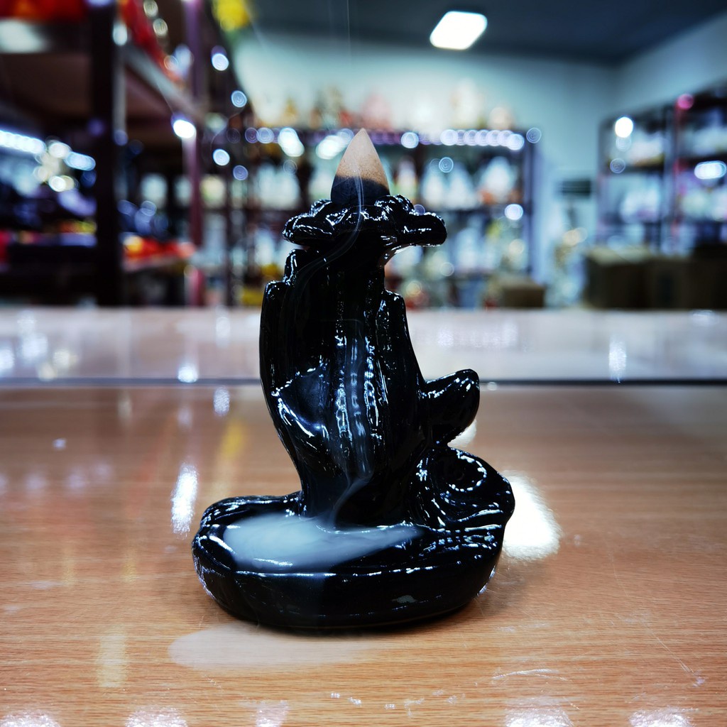 Thác khói Trầm hương chảy ngược, thác nước , bàn tay phật , hoa sen - SIÊU THỊ PHẬT GIÁO SALA