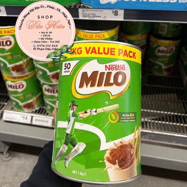 Sữa milo úc 1kg