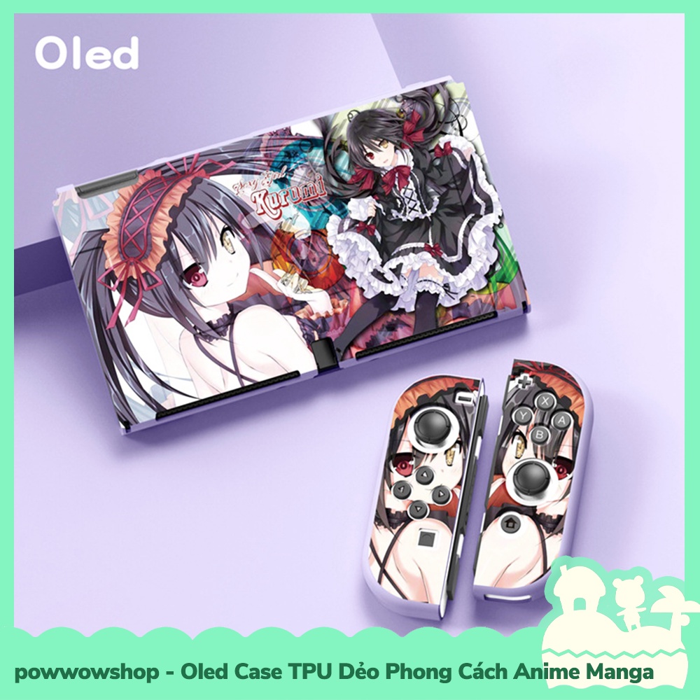 [Sẵn VN - Hỏa Tốc] OLED 50 Mẫu Phụ KIện Case Ốp TPU Dẻo Cho Máy Game Nintendo Switch OLED Phong Cách Anime Manga Amazing