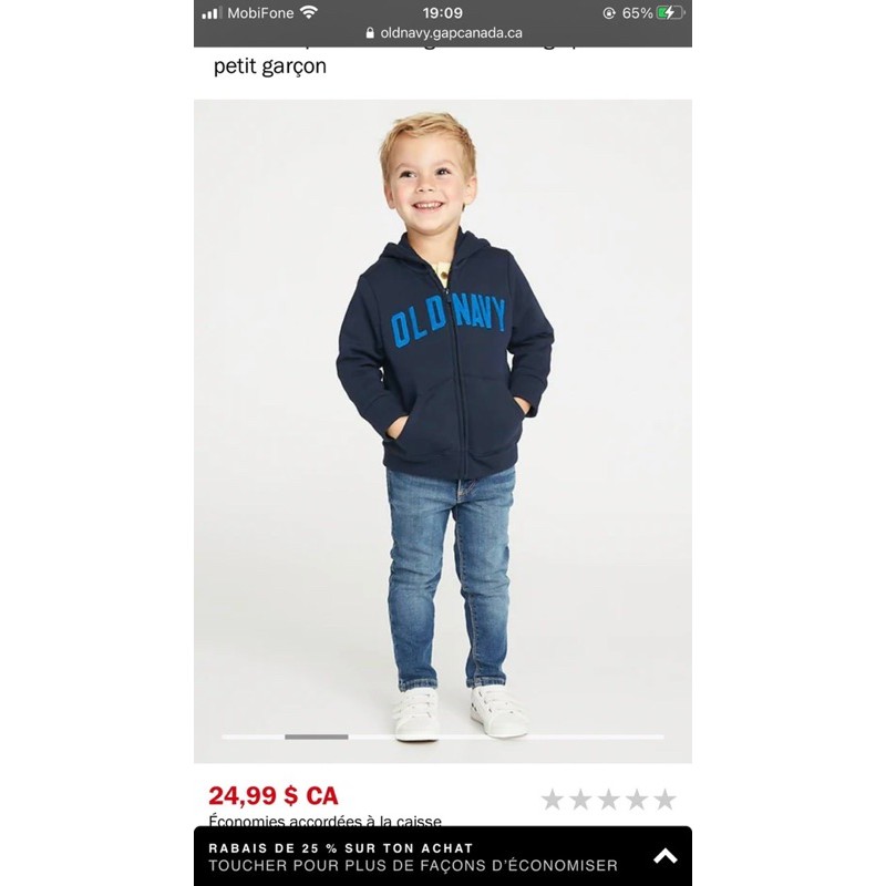 [Sale] Áo Khoác Old Navy xuất dư bé trai, bé gái (18M-5Y)