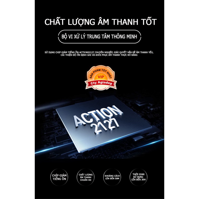 Thiết bị thu âm thanh kiêm đồng hồ thông minh cao cấp - Voice Recoder - Agiadep.com