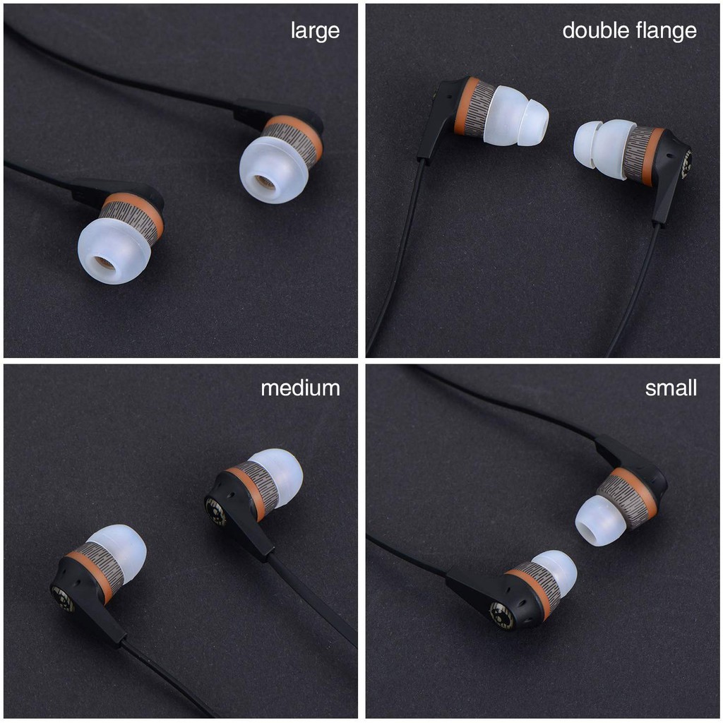 Bộ 8 cặp đệm tai nghe nhét tai bằng silicon thay thế dành cho skullcandy