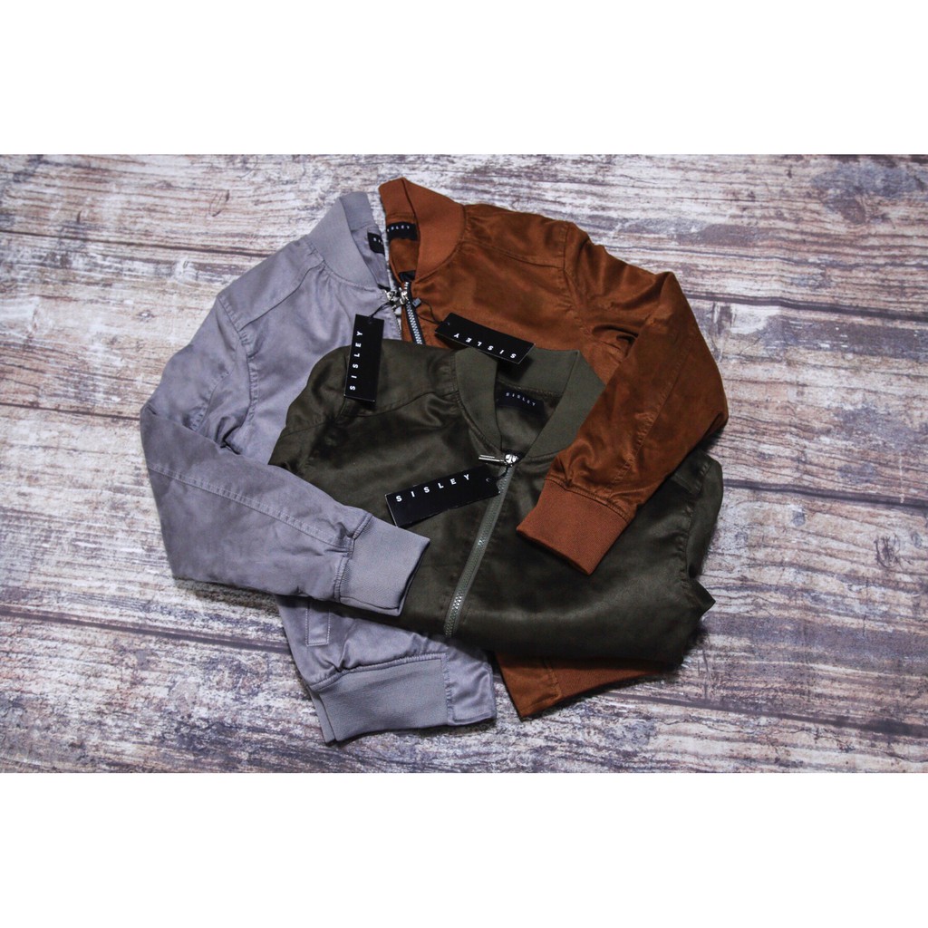 Áo Bomber da lộn Sisley