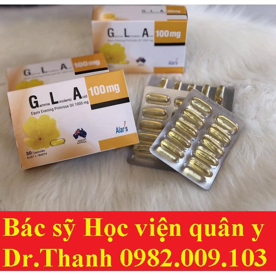 Tinh dầu hoa anh thảo GLA 100mg -Cân bằng nội nội tiết tố nữ, hàng chính hãng của Úc [Gamma Linolenic Acid] - Rồng vàng