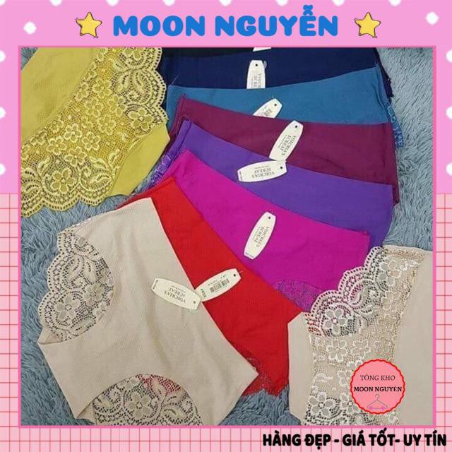 Combo 10 quần lót su đúc thông hơi pha ren sau siêu đẹp mã 1534 - Lố 10c đủ màu📸Ảnh video thật