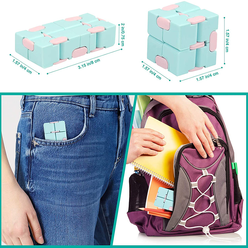 đồ chơi  rubik Infinity Cube Foldable Anti-stress Sensory Flip Cubic Simpel  Maze Toys