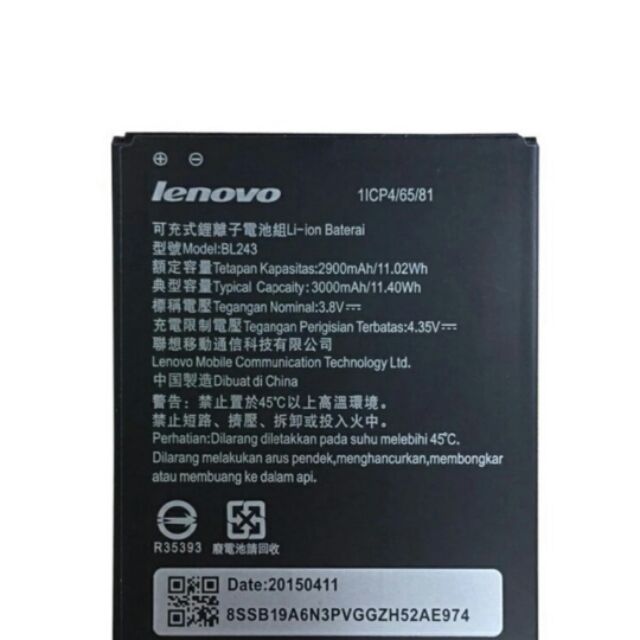 Pin Lenovo K3 Note A7000 BL243